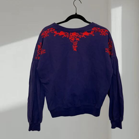Urban Outfitters Embroidered Floral Sweatshirt (Women’s S/P) - Picture 2 of 6